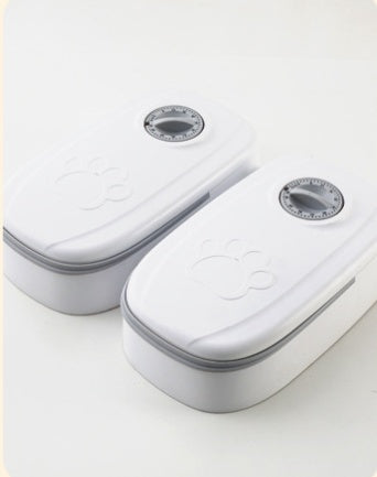 TrackMyBuddy™ SmartFeeder Pro Double Bowl Grey