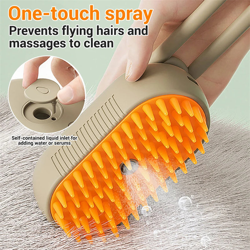 TrackMyBuddy™ GroomPro Steam Brush