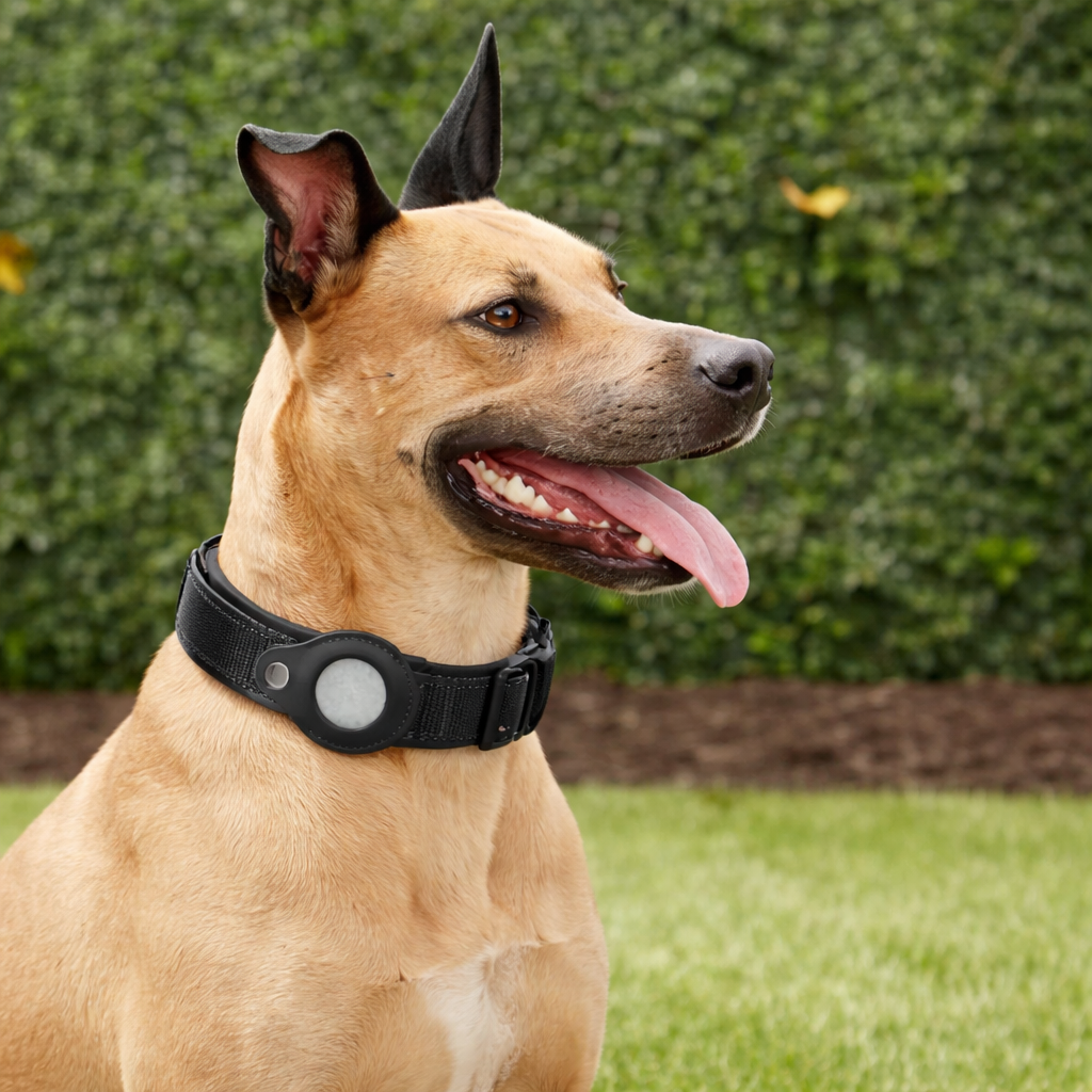 TrackMyBuddy™ Guardian Collar (Dog Edition) Midnigt Black