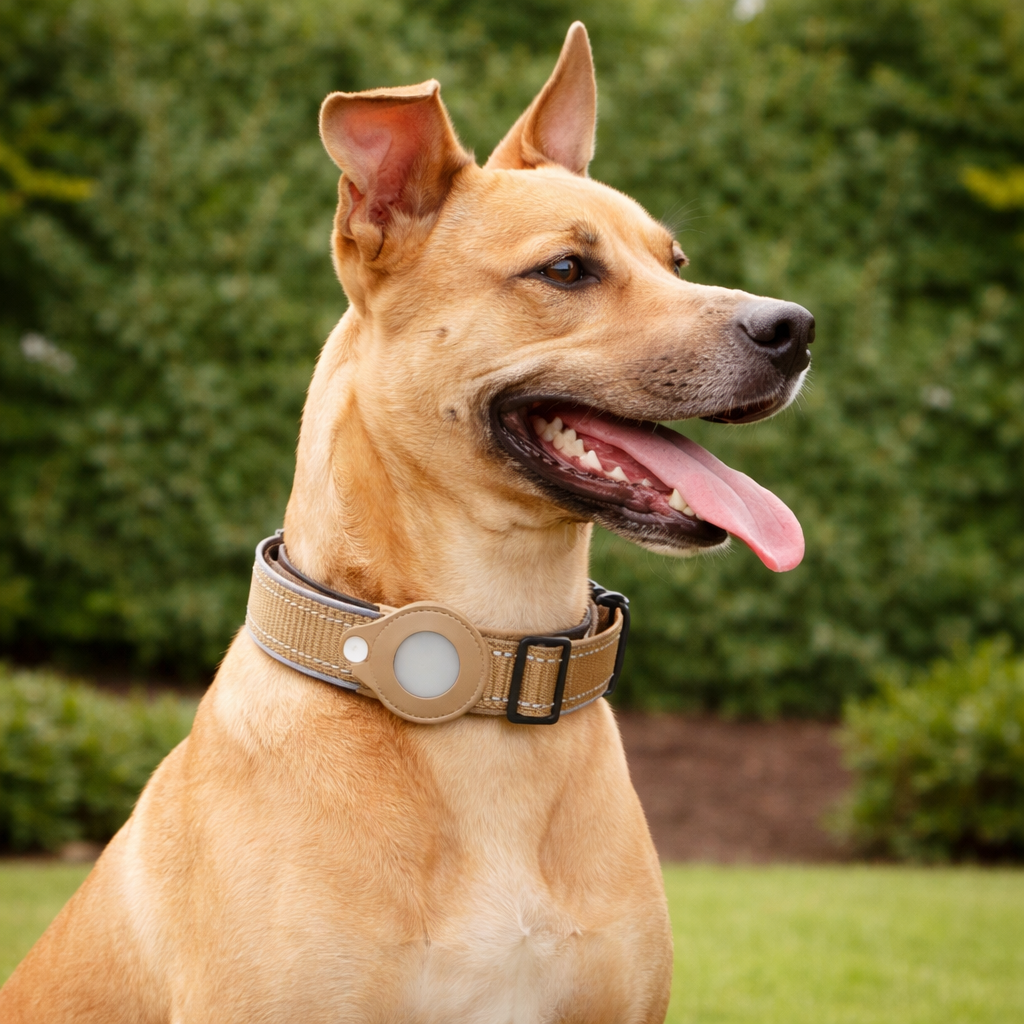 TrackMyBuddy™ Guardian Collar (Dog Edition) Khaki