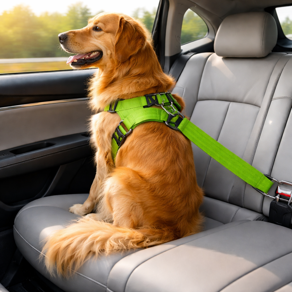 TrackMyBuddy™ SafeRide Leash Green