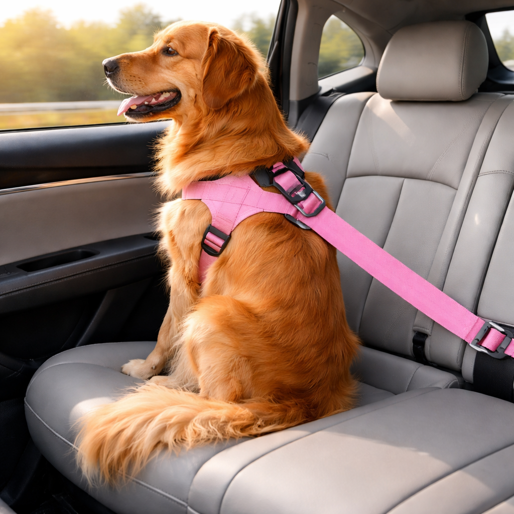 TrackMyBuddy™ SafeRide Leash. Pink