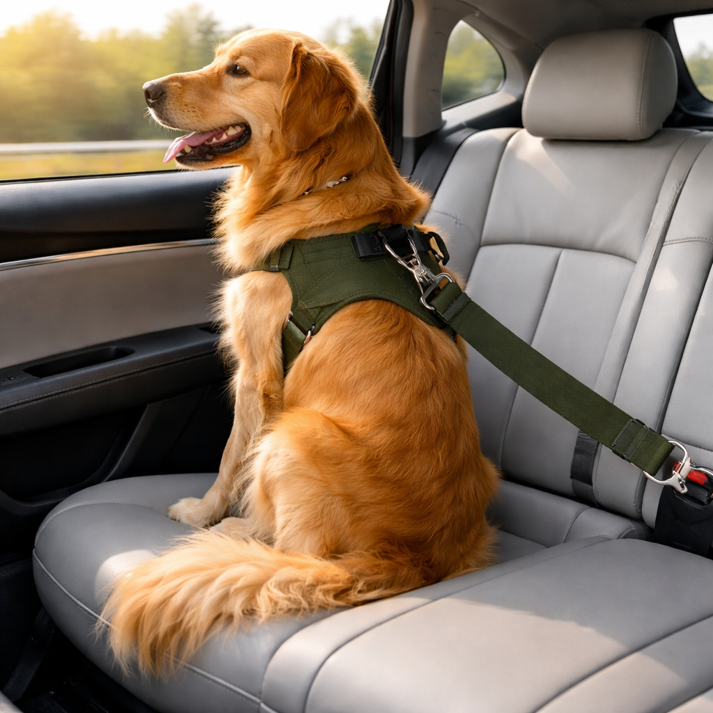 TrackMyBuddy™ SafeRide Leash Army Green