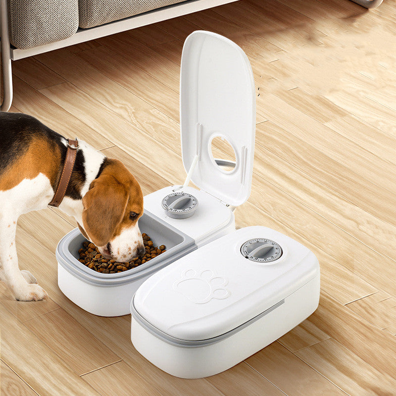 TrackMyBuddy™ SmartFeeder Pro Double Bowl Grey